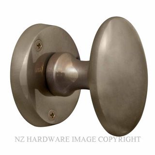 WINDSOR 5072 NB KNOB LATCH OVAL PASSAGE SET NATURAL BRONZE