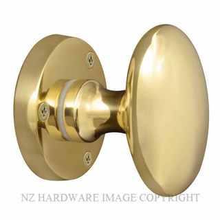 WINDSOR 5072 UB KNOB LATCH OVAL PASSAGE SET UNLAQUERED BRASS