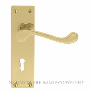 WINDSOR 3006L UB VICTORIAN LEVER LOCK UNLACQUERED BRASS