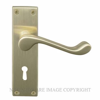 WINDSOR 3006L USB VICTORIAN LEVER LOCK UNLACQUERED SATIN BRASS