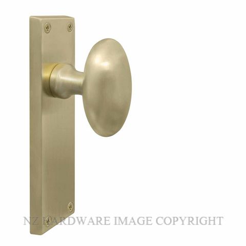 WINDSOR USB TRADITIONAL OVAL KNOB HANDLES UNLACQUERED STAIN BRASS