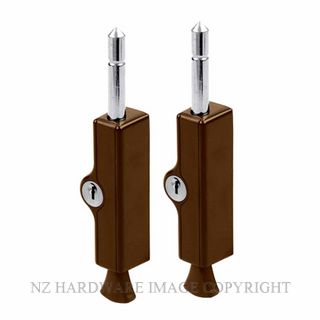 YALE MC82C4BRTW PATIO BOLT TWIN PACK BROWN