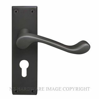WINDSOR 3006 E48 DRB VICTORIAN LEVER LOCK - EURO 48MM DARK ROMAN BRASS