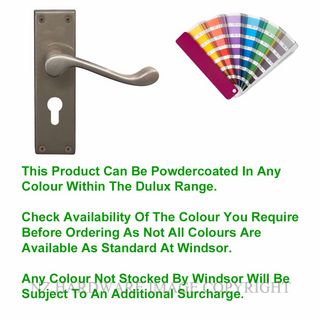 WINDSOR 3006-E48 PC VICTORIAN LEVER LOCK - EURO 48MM POWDER COAT