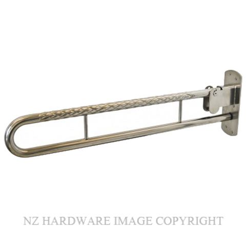 SUPERQUIP LOCKING FOLD DOWN RAIL 32MM STAINLESS STEEL