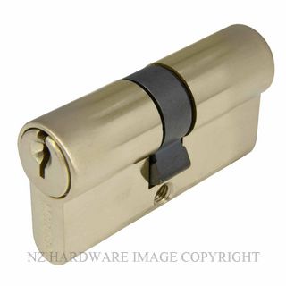 WINDSOR 1121 USB 60MM EURO DOUBLE CYLINDER - KEY/KEY UNLACQUERED SATIN BRASS