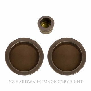 WINDSOR 8107 NB PASSAGE FLUSHPULL KIT NATURAL BRONZE