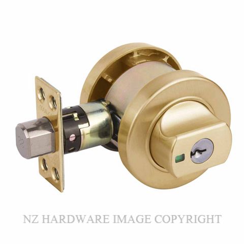 LOCKWOOD LW005 B1EVBDP PARADIGM ROUND DEADBOLT EVERBRASS