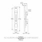 YALE P3512 SURFACE MOUNT FLUSH BOLTS