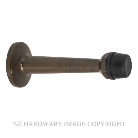 WINDSOR 5229 PCAB 75MM DOORSTOP CONCEALED SKIRTING FIX POWDERCOAT ANTIQUE BRONZE