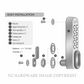 KITLOCK KL1000 SG ELECTRONIC LOCKER LOCK VERTICAL SILVER