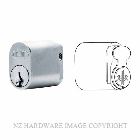 LOCKWOOD LSP3570 2452 LEFT HAND HOLD BACK CYLINDER SATIN CHROME