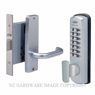LOCKWOOD 3572DXLSC DIGITAL LOCKSET RIGHT HAND SATIN CHROME