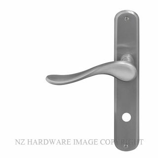 WINDSOR 8168 P85 SC HAVEN OVAL LONGPLATE P85 PRIVACY HANDLES SATIN CHROME