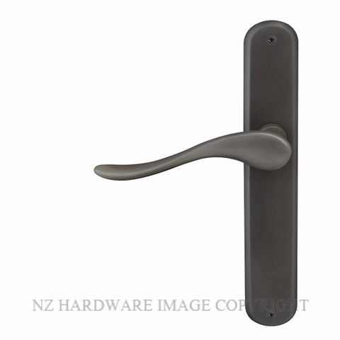 WINDSOR HAVEN OVAL DRB LONGPLATE DARK ROMAN BRASS