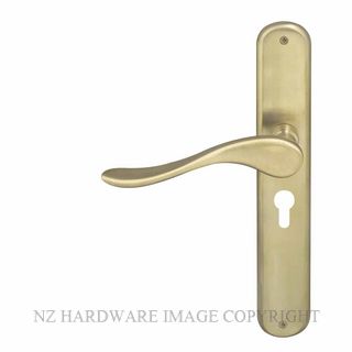 WINDSOR 8168 E48 USB HAVEN OVAL LONGPLATE E48 KEYHOLE UNLACQUERED SATIN BRASS