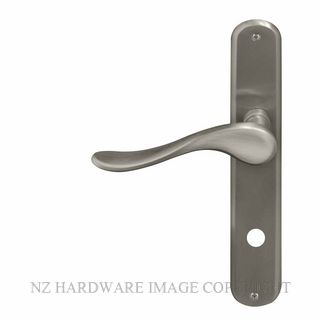 WINDSOR 8168 P85 BN HAVEN OVAL LONGPLATE P85 PRIVACY HANDLES BRUSHED NICKEL