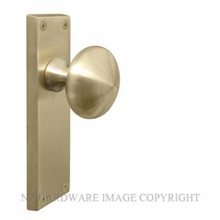 WINDSOR 3013 USB VICTORIAN KNOB PASSAGE KITSET UNLACQURED SATIN BRASS