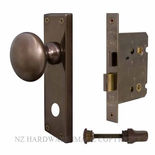 WINDSOR 3014 AB VICTORIAN KNOB PRIVACY KITSET ANTIQUE BRONZE