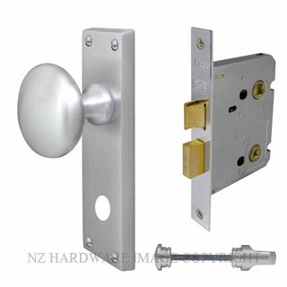 WINDSOR 3014 SC VICTORIAN KNOB PRIVACY KITSET SATIN CHROME
