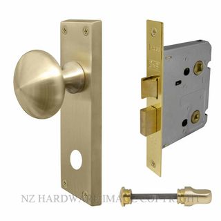 WINDSOR 3014 USB VICTORIAN KNOB PRIVACY KITSET UNLACQURED SATIN BRASS