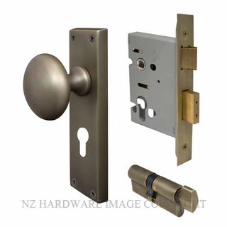 WINDSOR 3015 RB VICTORIAN KNOB E48 EURO CYLINDER KITSET ROMAN BRASS