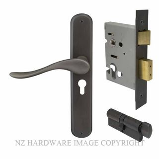 WINDSOR 8250 DRB HAVEN OVAL E48 EURO LOCK KITSET DARK ROMAN BRASS