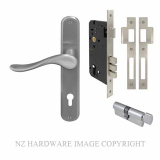 WINDSOR 8251 SC HAVEN OVAL E85 EURO LOCK KITSET SATIN CHROME