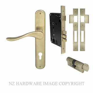 WINDSOR 8251 USB HAVEN OVAL E85 EURO LOCK KITSET UNLACQUERED SATIN BRASS