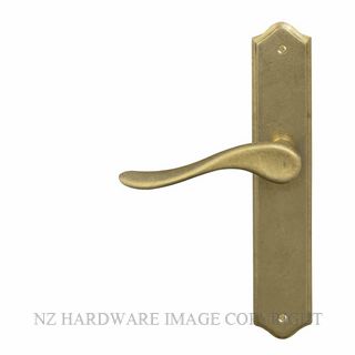 WINDSOR HAVEN TRADITIONAL RLB LONGPLATE RUMBLED BRASS