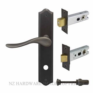 WINDSOR 8253 DRB HAVEN TRADITIONAL PRIVACY KITSET DARK ROMAN BRASS