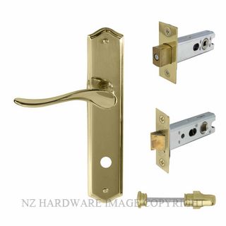 WINDSOR 8253 PB HAVEN TRADITIONAL PRIVACY KITSET POLISHED BRASS