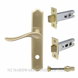 WINDSOR 8253 USB HAVEN TRADITIONAL PRIVACY KITSET UNLACQUERED SATIN BRASS