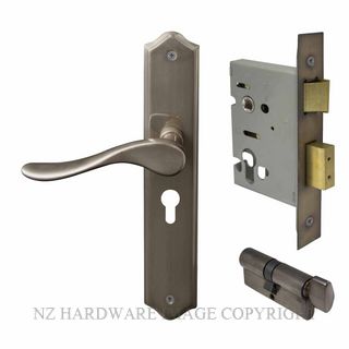 WINDSOR 8254 NB HAVEN TRADITIONAL E48 EURO LOCK KITSET NATURAL BRONZE