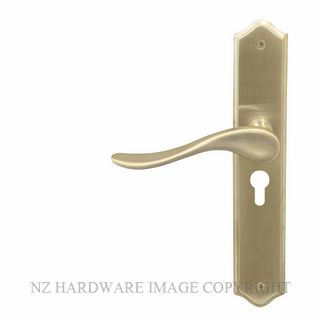 WINDSOR 8169 E48 USB HAVEN TRADITIONAL LONGPLATE E48 EURO UNLACQUERED SATIN BRASS