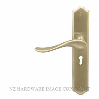 WINDSOR 8169L USB HAVEN TRADITIONAL LONGPLATE STD KEYHOLE UNLACQUERED SATIN BRASS