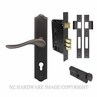 WINDSOR 8255 DRB HAVEN TRADITIONAL E85 EURO LOCK KITSET DARK ROMAN BRASS