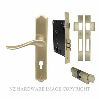 WINDSOR 8255 USB HAVEN TRADITIONAL E85 EURO LOCK KITSET UNLACQUERED SATIN BRASS