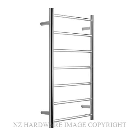 ALEXANDER ELAN 7A05 7 BAR 45R HEATED TOWEL LADDER POLISHED STAINLESS