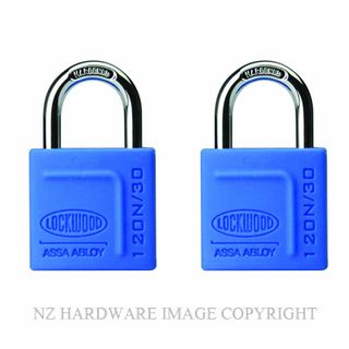 LOCKWOOD 120N/30/118/2DP 120N SERIES PADLOCK 30MM WITH 18MM SHACKLE WITH SILICON JACKET 2DP