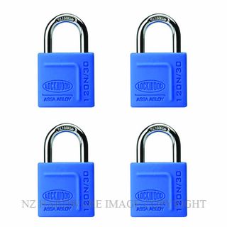 LOCKWOOD 120N/30/118/4DP 120N SERIES PADLOCK 30MM WITH 18MM SHACKLE WITH SILICON JACKET 4DP