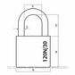 Lockwood 120N 30 Series Padlocks Series Blue