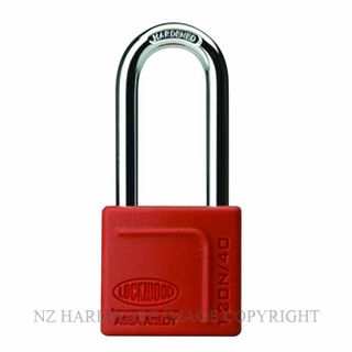 LOCKWOOD 120N/40/150/DP 120N SERIES PADLOCK 40MM WITH 50MM SHACKLE WITH SILICON JACKET DP