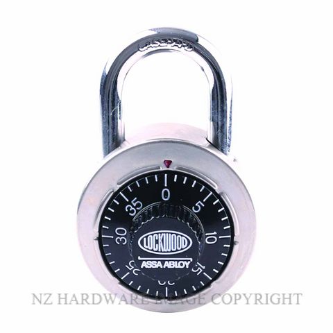 Lockwood 140 Series Combination Padlocks Satin Chrome