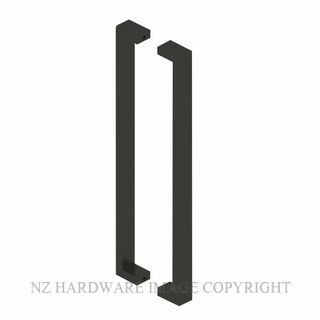 LOCKWOOD 143x450MBK NERO 143 ENTRANCE HANDLES WITH 450MM CENTRES MATT BLACK