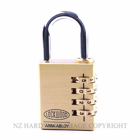 Lockwood 150 40 Series Combination Padlocks Brass