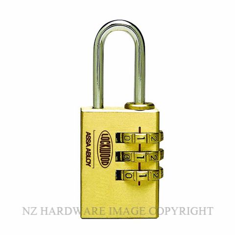 Lockwood 150 25 Series Combination Padlocks Brass