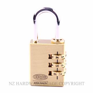 Lockwood 150 30 Series Combination Padlocks Brass