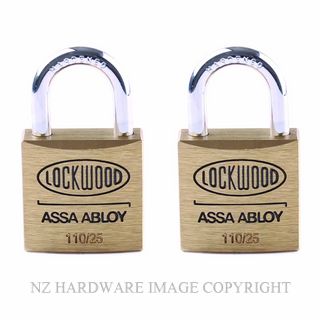 LOCKWOOD 110/25/115/2NDP 110 SERIES PADLOCK 25MM WITH 15MM SHACKLE NDP
