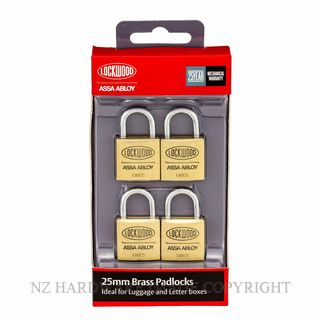 LOCKWOOD 110/25/115/4NDP 110 SERIES PADLOCK 25MM WITH 15MM SHACKLE NDP